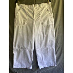 Lauren Active Ralph Lauren Women's White Capri Pants Size 12 Cotton & Nylon
